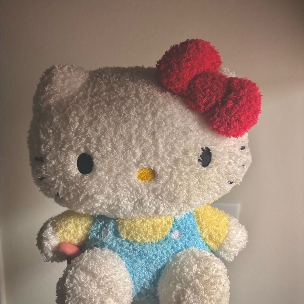 Hello Kitty Plush Toy with Red Bow